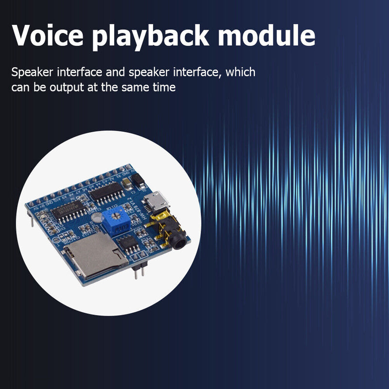 Voice Playback Module with Indicator MP3 Prompt Module Voice Broadcast Devi