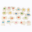 Puzzle Ocean Animal Pattern Literacy Card Cartoon Fish Magnetic Fishing Game