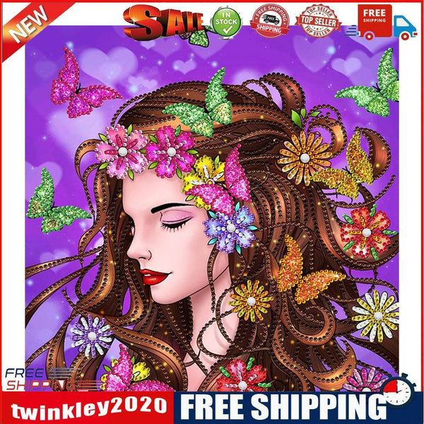 Mosaic Part Drill Special Shaped DIY Butterfly Beauty 5D Diamond Painting