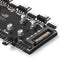 1 to 8 Multi Way Splitter RGB PWM Hub Speed Controller Adapter (12V 4Pin) Newly