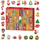24Pcs Brooch Christmas Button Pin Christmas Advent Calendar Party Favors