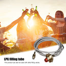 Flat Gas Cylinder Coupler Picnic Camp Gas Bottle LPG Flat Can Refill Converter