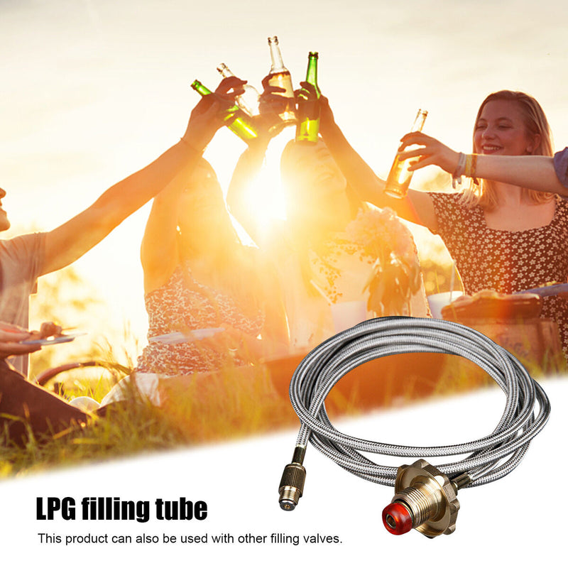 Flat Gas Cylinder Coupler Picnic Camp Gas Bottle LPG Flat Can Refill Converter