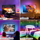 Remote Control Music 2 Sets 5V Colorful Tube RGB LED Pickup Rhythm Strip Light
