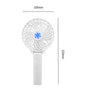 Folding Handheld Desktop Summer Cooling Fan for Travel Office Dorm (White)