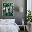 Oil Paint By Numbers Picture DIY Painting Woman Lantern Acrylic Paint Decor