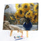 Oil Painting Flower By Numbers DIY Canvas Picture Hand Painted Home Decoration