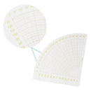 Fan Shape Foot Seam Ruler Quilting Patchwork Scrapbook DIY Sewing Tools