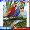 DIY Digital Oil Painting By Numbers Kits Two Parrots Animals Wall Picture