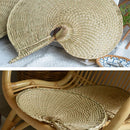 Bamboo Handmade Portable Straw Hand-woven Fan Summer Cooling Fan Woven Fan