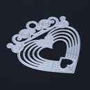 Hollow Heart DIY Scrapbook Embossing Craft Cutting Die Metal Stencils Gifts