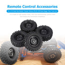4pcs Wheel Rims Tire Set for 1/10 Axial Hsp Redcat Traxxas RC Off-Road Truc