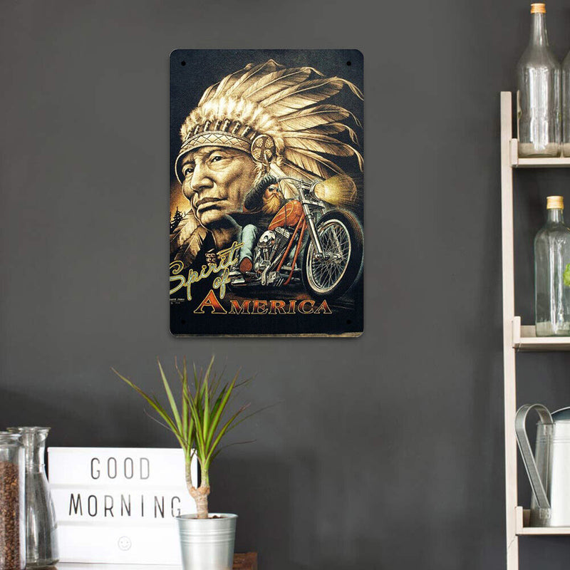 Metal Signs Ride a Motorcycle Iron Painting Metal Wall Plate Posters Waterproof