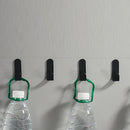 2pcs Self-Adhesive Wall Mounted Hook Bathroom Kitchen Clothes Caps Hanging Ra