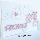 Durable Paper-Cut Card Template Embossing Craft Cutting Die for Greeting Cards