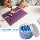 200pcs Octagon Sealing Wax Blue Wax Beads for Envelope Invitation DIY (L)