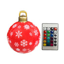 #A Christmas Decorated Ball with Light 60cm Inflatable Hanging Ornaments Kids