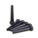 6-String Guitar Bridge Pins Saddle Nut Acoustic Cattle (Black) Newly