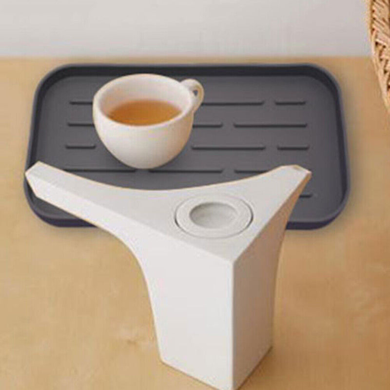 #A Silicone Kitchen Sink Drain Tray Organizer Non-slip Countertop Storage Holder