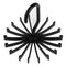 18 Hooks Necktie Scarf Belt Hanger Organizer Clothing Holder Rack(Black) Newly