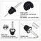 Steel Tapered Liquor Pourer Wine oil Bottle pour Spout Stopper I1E3