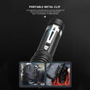 XHP50 LED Portable Telescopic Zoom Flashlight High Brightness Waterproof Torch