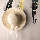 3pcs Retro Guitar Head Hooks Wall Mounted Clothes Hat Sundries Hanger Home Decor