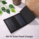 5V 6W USB Foldable Solar Panel Charger Pack Outdoors Charging Power Bank Newly