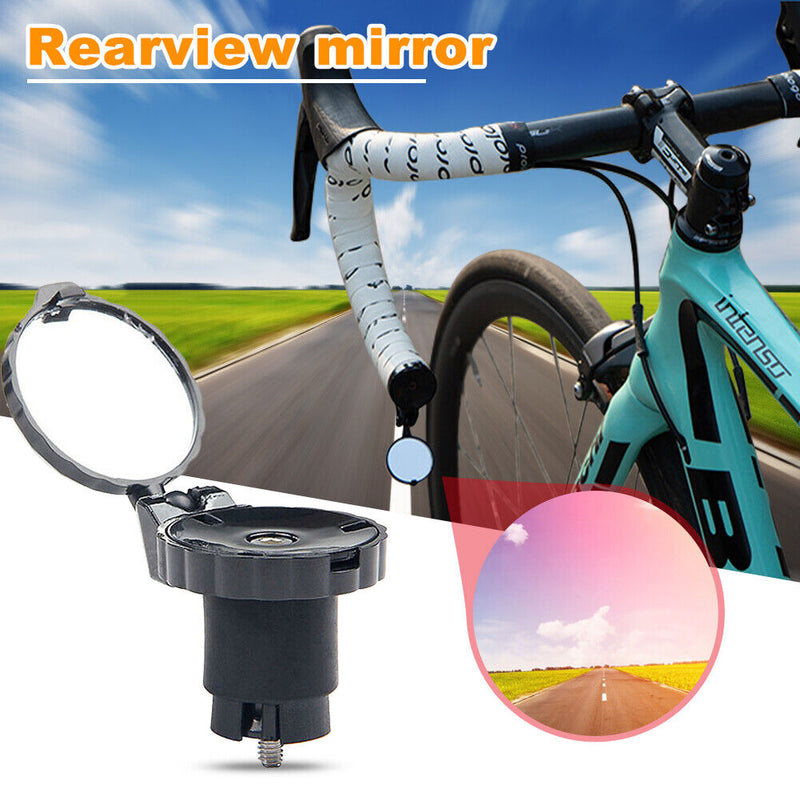 YSANAM Road Bicycle Handlebar Rearview Plug Reflector Mirror (No Light) Newly