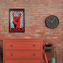Metal Sign Tin Sign Rock Hand Living Room Door Club Garage Wall Decor Plate