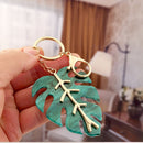 Accessories Fresh Foliage Shape Bag Pendant Key Buckle Car Key Ring Keychain