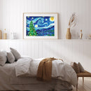 5D DIY Rhinestone Christmas Starry Night Full Round Drill Diamond Painting Decor
