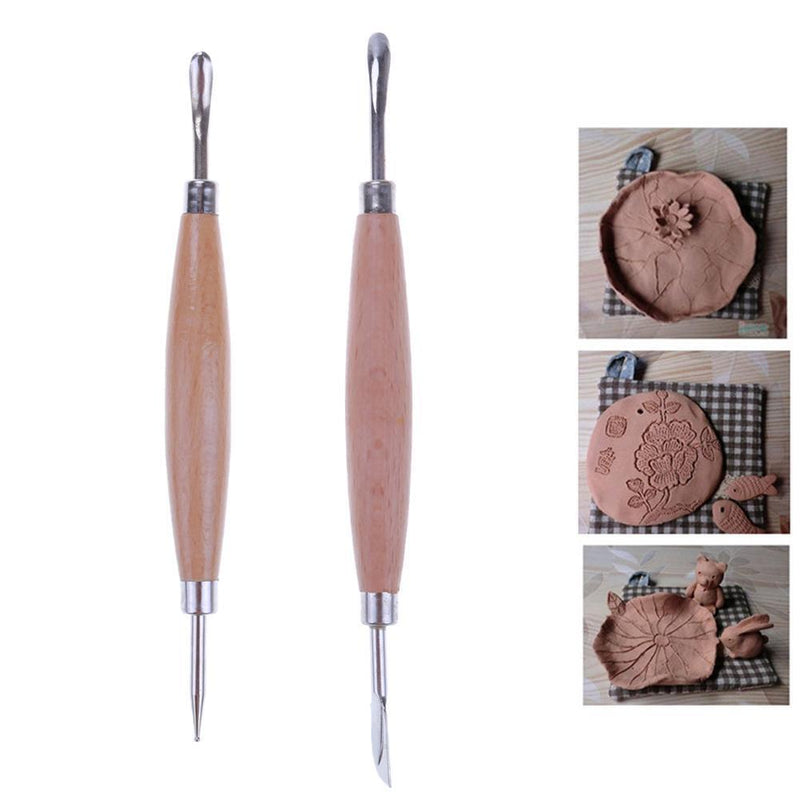 2pcs 4 Heads Woodwork Sculpture Tools Stainless Steel Ceramic Shaper Carver