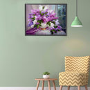 5D Diamond Painting Window Sill Flowers Full Round Rhinestone DIY Home Decor