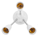 Adjustable E27 Lamp Holder for LED Light Adapter Multi-conversion (3-head) Newly