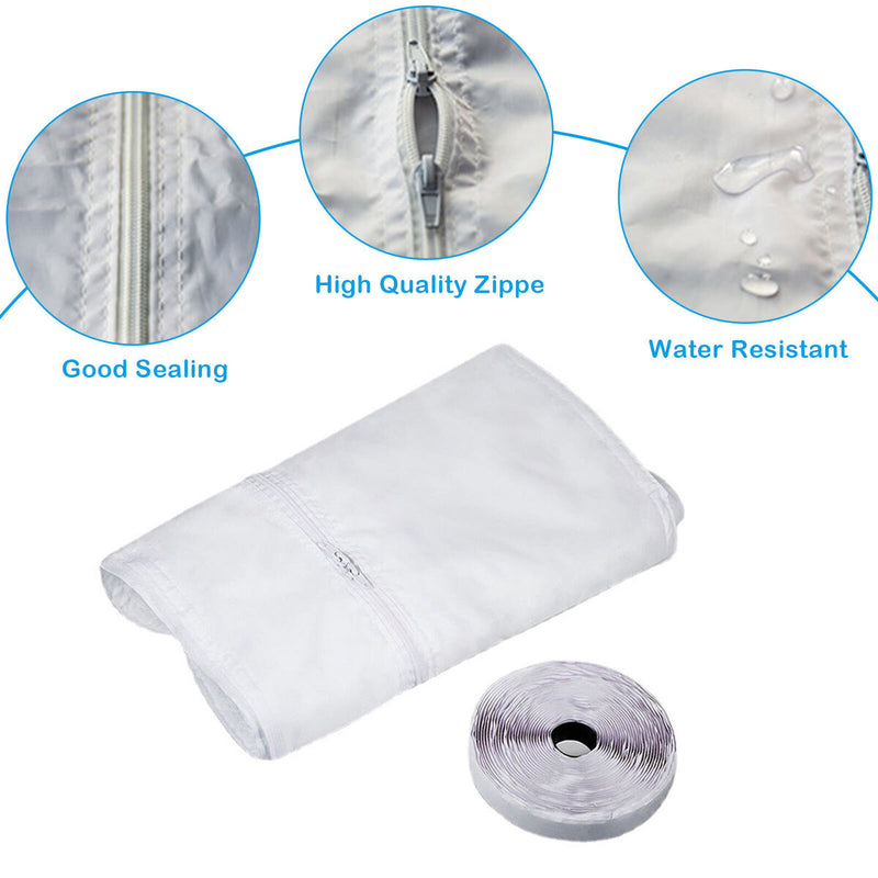 Window Seal - 400cm Window Seal for Portable Air Conditioner Hose (White)
