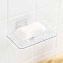 Aediea Soap Dish with Suction Cup, 1 Layer, for Soap Tray White