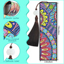 2pcs DIY Diamond Painting Leather Bookmark Mandala Tassel Crafts (FQY037)