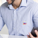 Russia Flag Symbol Souvenir Clothes Drop Oil Metal Pin
