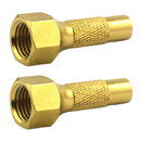 2pcs Heavy Duty Screw-On Brass Tire Air Chuck for Car Tyre Inflator Gauge Newly