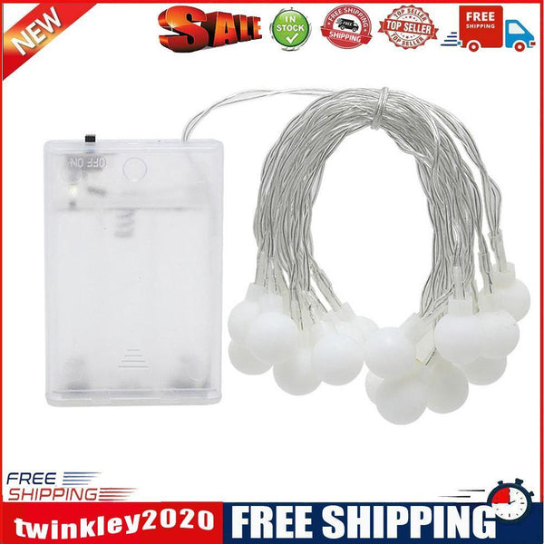 80LED Battery Box Ball String Light Christmas Party Decorative Lamp (10m)
