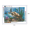 Sea Turtle 5D DIY Full Drill Square Diamond Painting Embroidery Craft Kit Dec