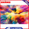5D DIY Diamond Painting Full Round Drill Colored Smoke of Rhinest