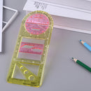 Mathematical Stereo Geometry Template Geometric Drawing Ruler for School Of