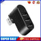 Mini Rotatable 3 Port USB Hub U Disk Reader Splitter for PC (USB 2.0 Black)