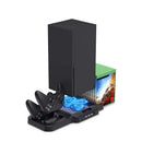 Vertical Stand for Xbox Series with Cooling Fan and Dual Controller Charger Port
