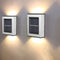 4pcs LED Solar Lights Wall-Mounted Waterproof Garden Lamps (Warm Light)