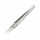 Ceramic Stainless Steel Pointed Tip Tweezer Heat Resistant Anti-acid Anti-static