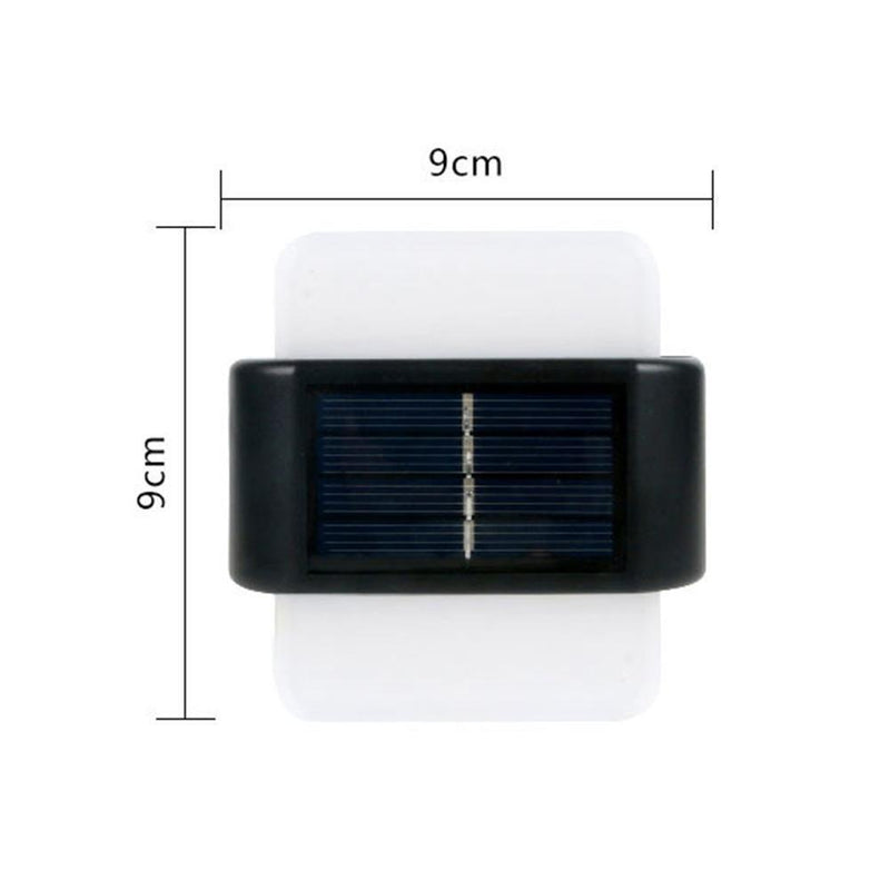 2 Packs Solar Light Garden Decor Solar Lamp Outdoor for Home(Square White L