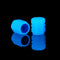 Luminous Stem Cover Tire Valves Caps Universal Valves Nozzles (2pcs Blue)
